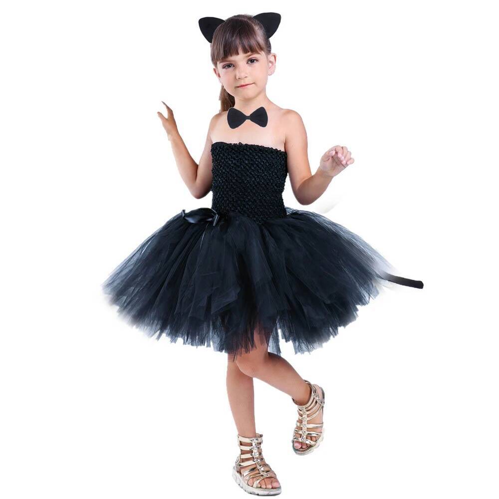 Baby Clothing Usa - Urocza czarna sukienka tutu dla niemowląt,