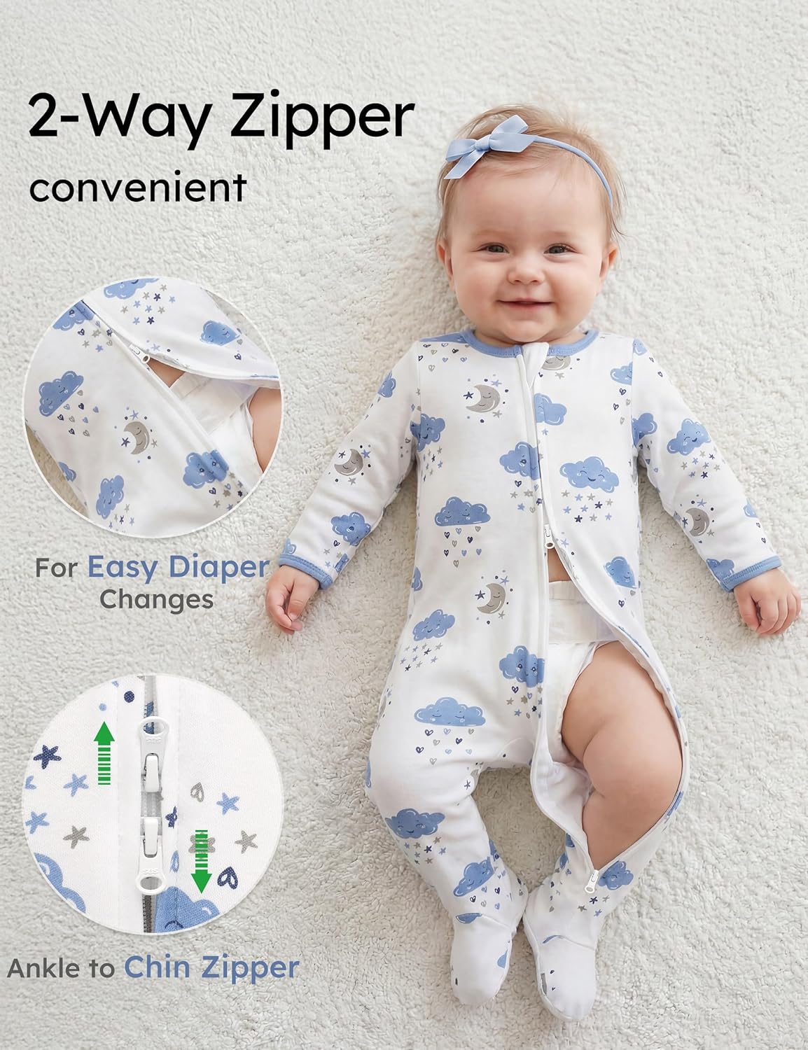 Piżamy niemowlęce 100% bawełna – Baby Clothing Organic recenzja i cena